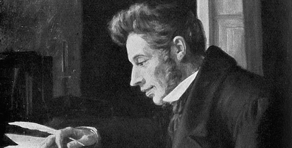 Danish philosopher Soren Kierkegaard (1813-1855)